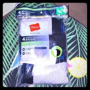 4 boys Tagless briefs pack
